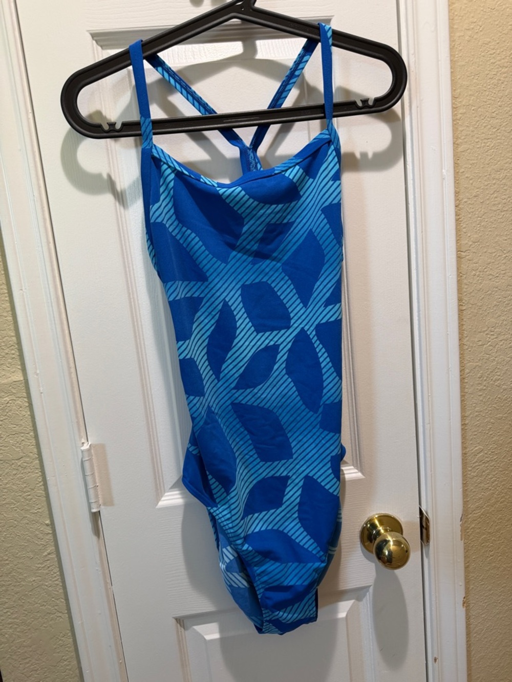 Arena Women’s Blue Geometric One-Piece Swimsuit